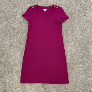 Boden Hermione Ottoman Fuchsia Shift Dress